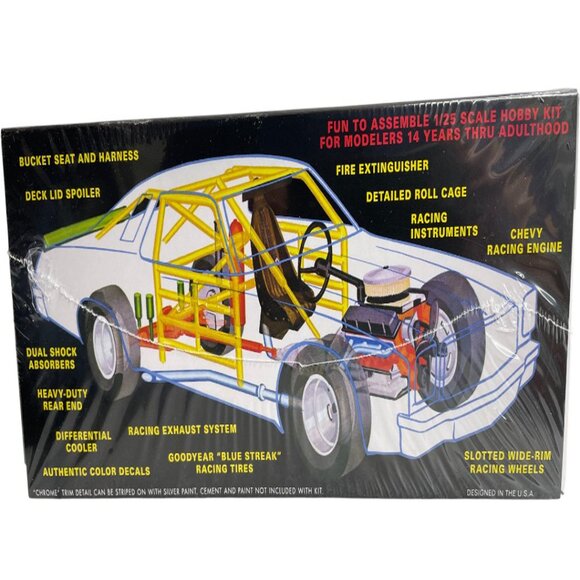 AMT Lennie Pond Chevy Malibu 1/25 Car Model Kit NEW - Picture 3 of 4